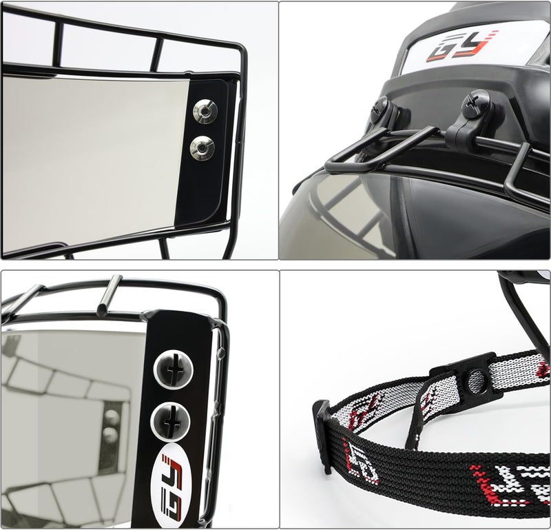 GY Hockey Helmet Cage & Face Shield Protector Combo Ice Hockey Full Face Shield Junior & Youth - Image 5
